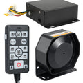 200W Emergency Slim Horn Speaker Siren PA System with Handheld Microphone Y8973