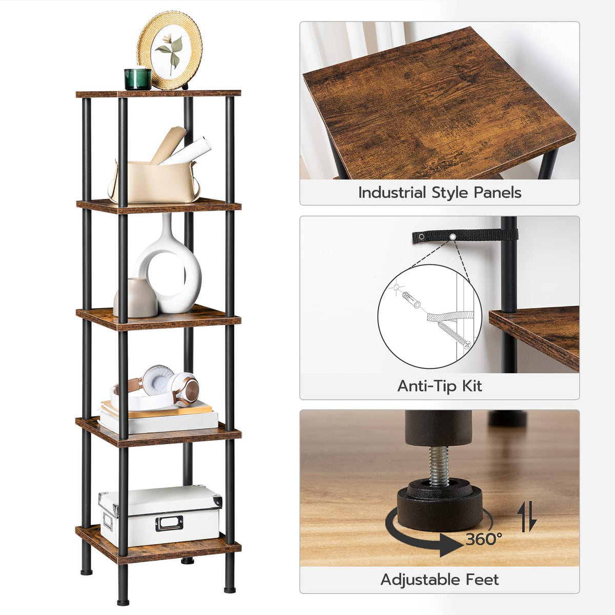 5-Tier Corner Shelf Stand H88776