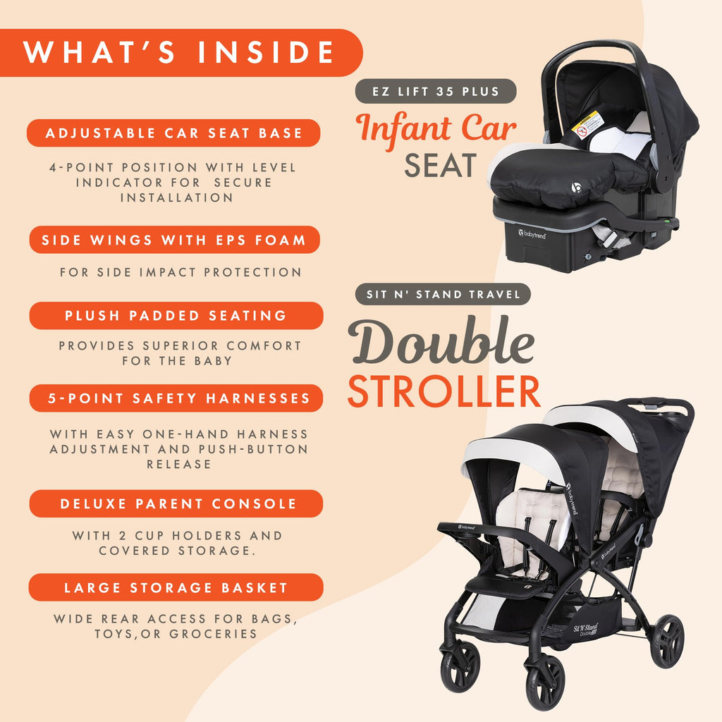 Double Stroller & Car Seat O445747