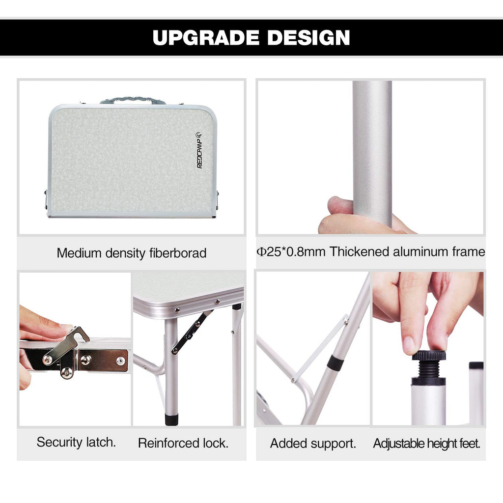 Small Square Folding Aluminum Camping Table H654299