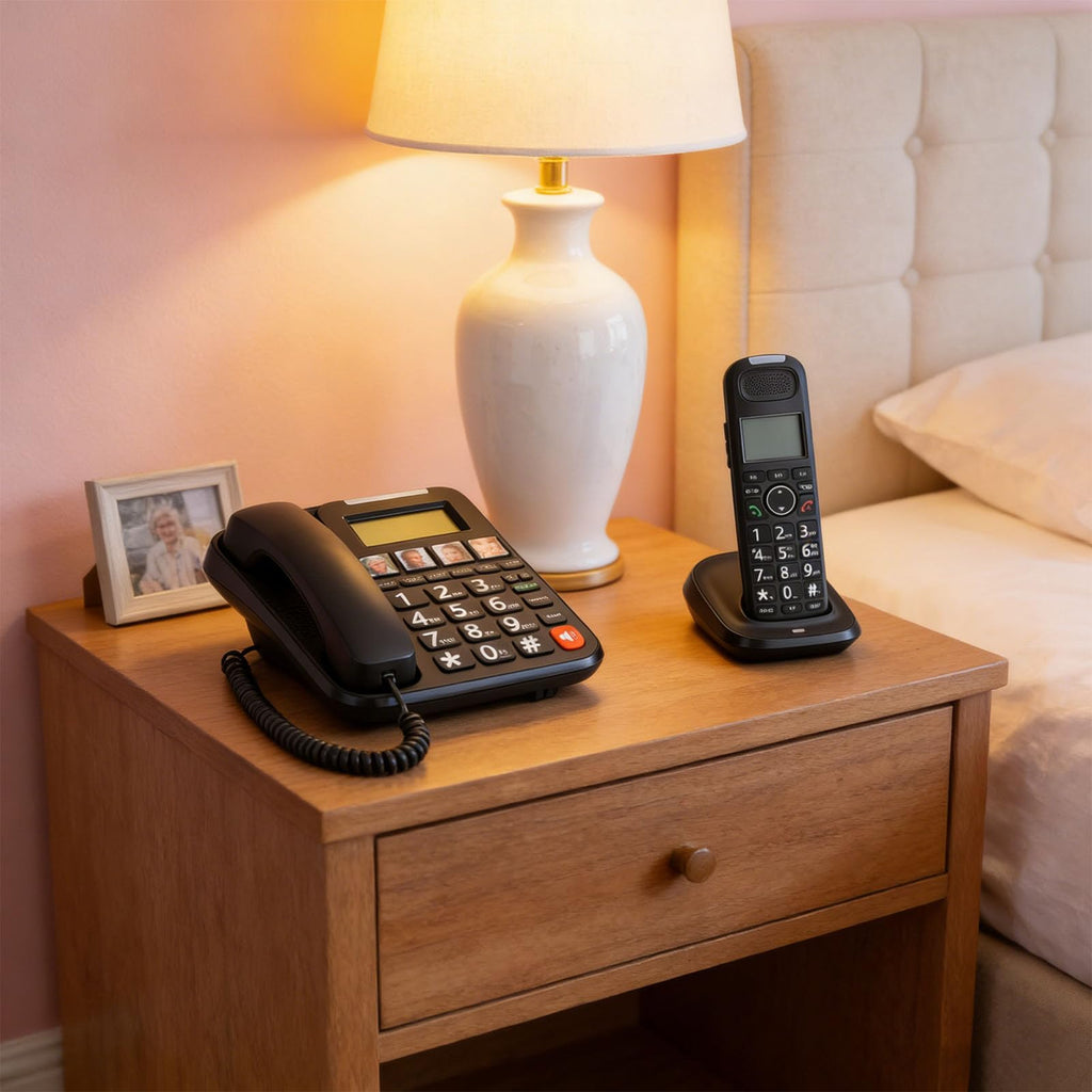 Expandable Corded/Cordless Phone System with Big Buttons X701