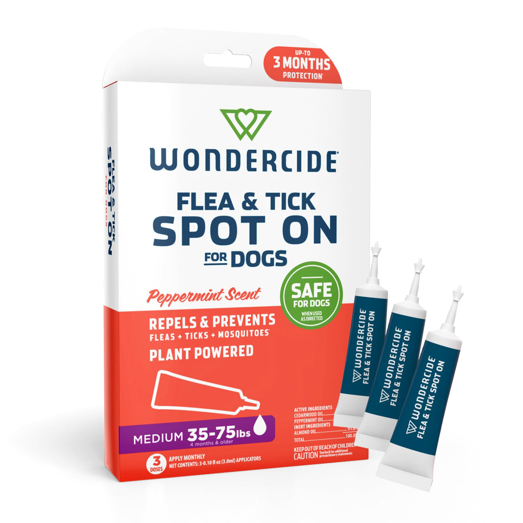 Flea Tick & Mosquito Dog Spot On Medium 3 Tubes of 0.10 oz P1884