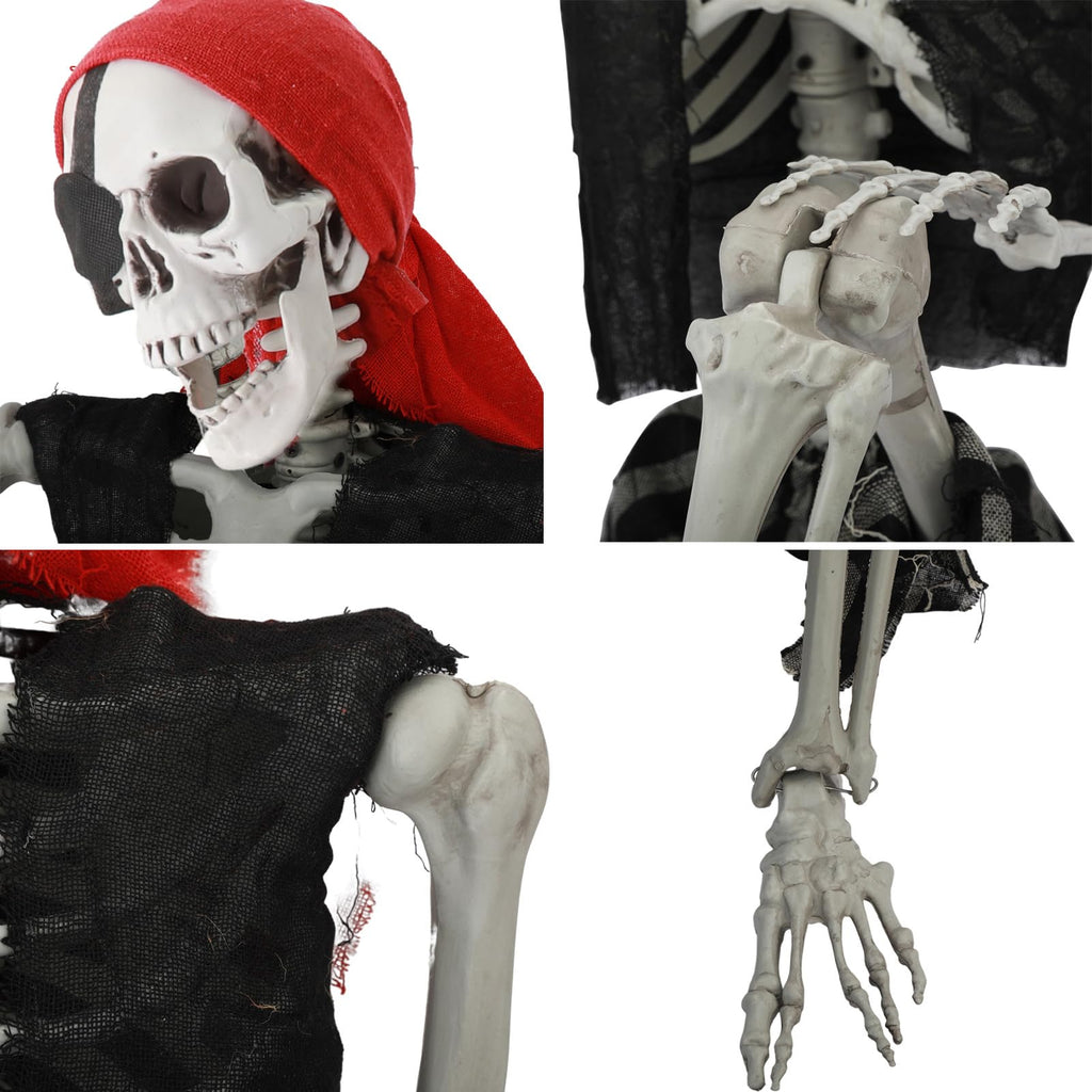 Life Size Pirate Skeleton with Movable Joints Q2016