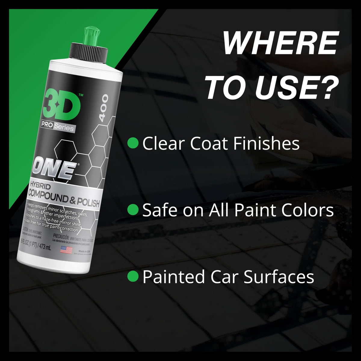 Car Scratch & Swirl Remover Rubbing Compound & Polish 32oz A491