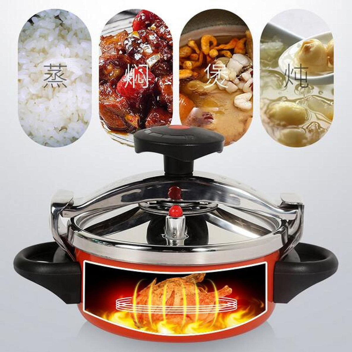 Camping Pressure Cooker Aluminum Alloy 2L J52449