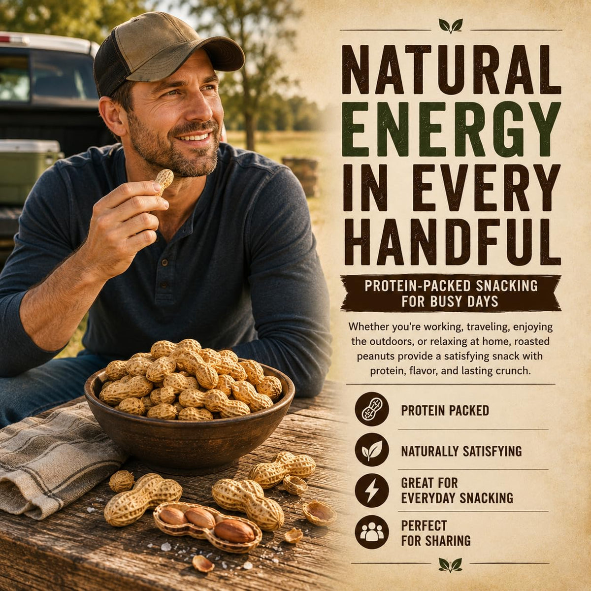 Roasted Salted Peanuts In Shell 1 LB G418886