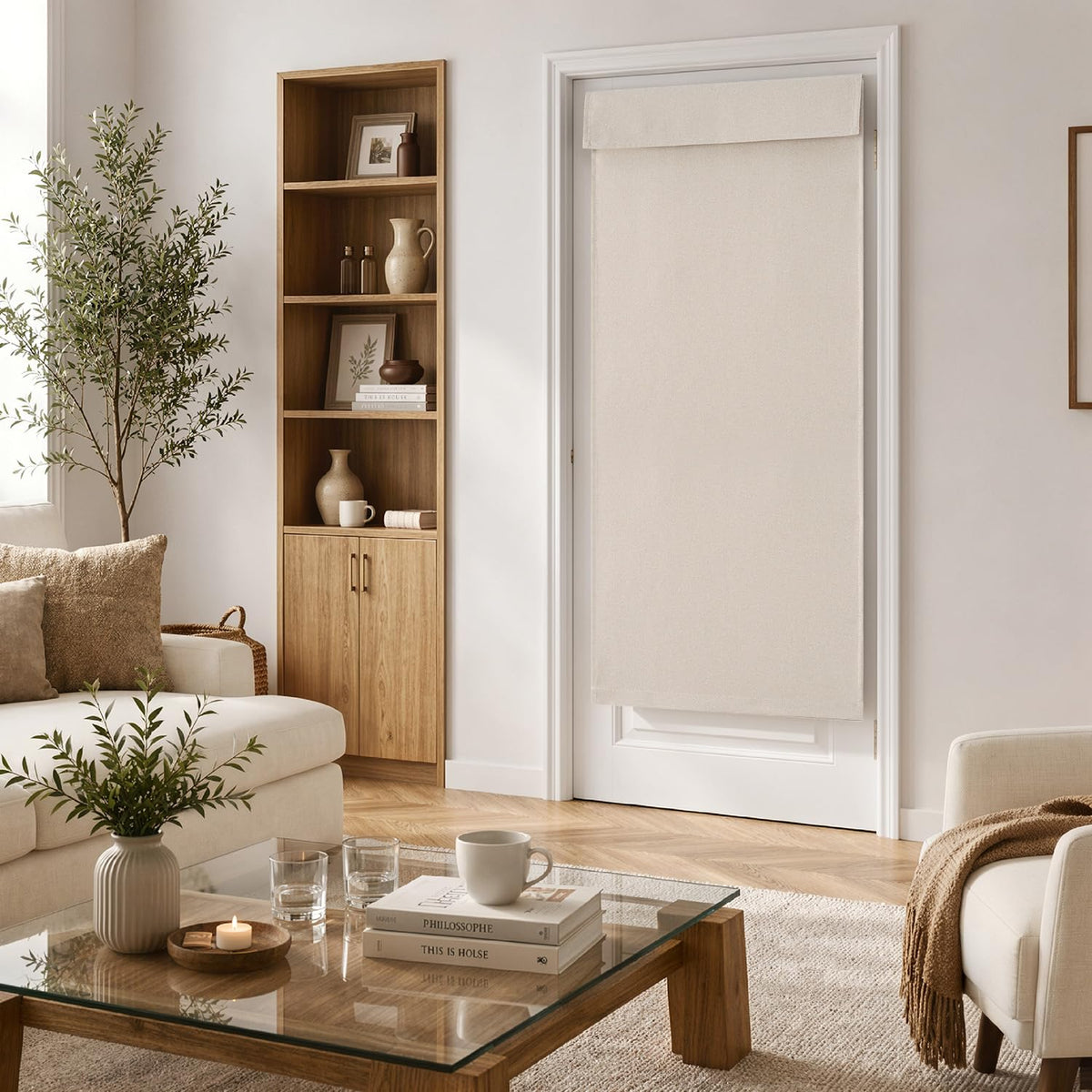 100% Blackout Linen Curtains 2 Panels I97812