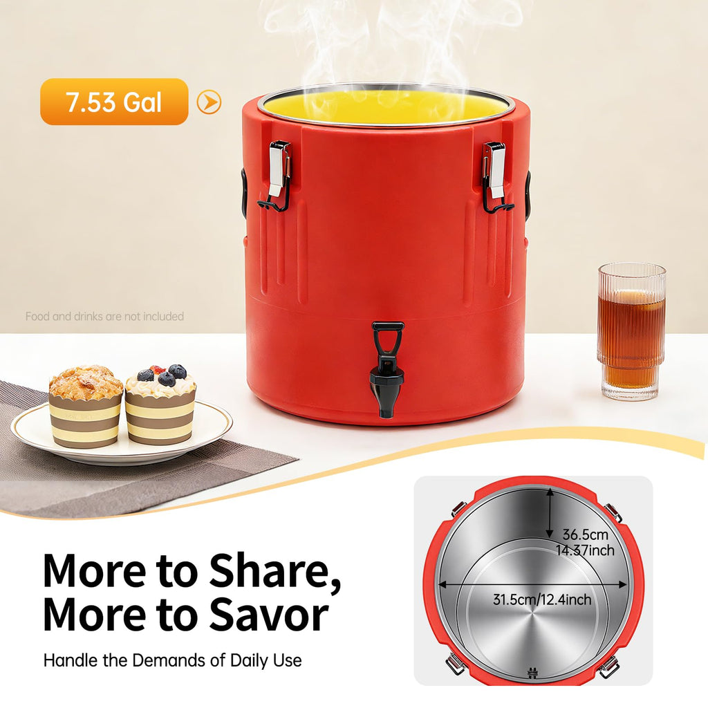 40L Stainless Steel Insulated Drink Dispenser with Faucet A62355