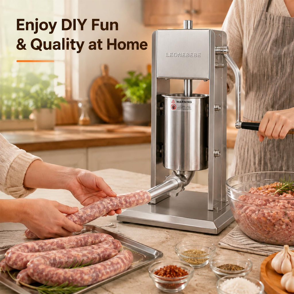 Stainless Steel 7Lbs/3L Vertical Sausage Stuffer X907206