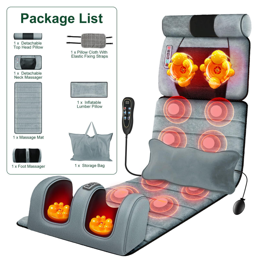 Full Body Massage Mat with Heat C4598