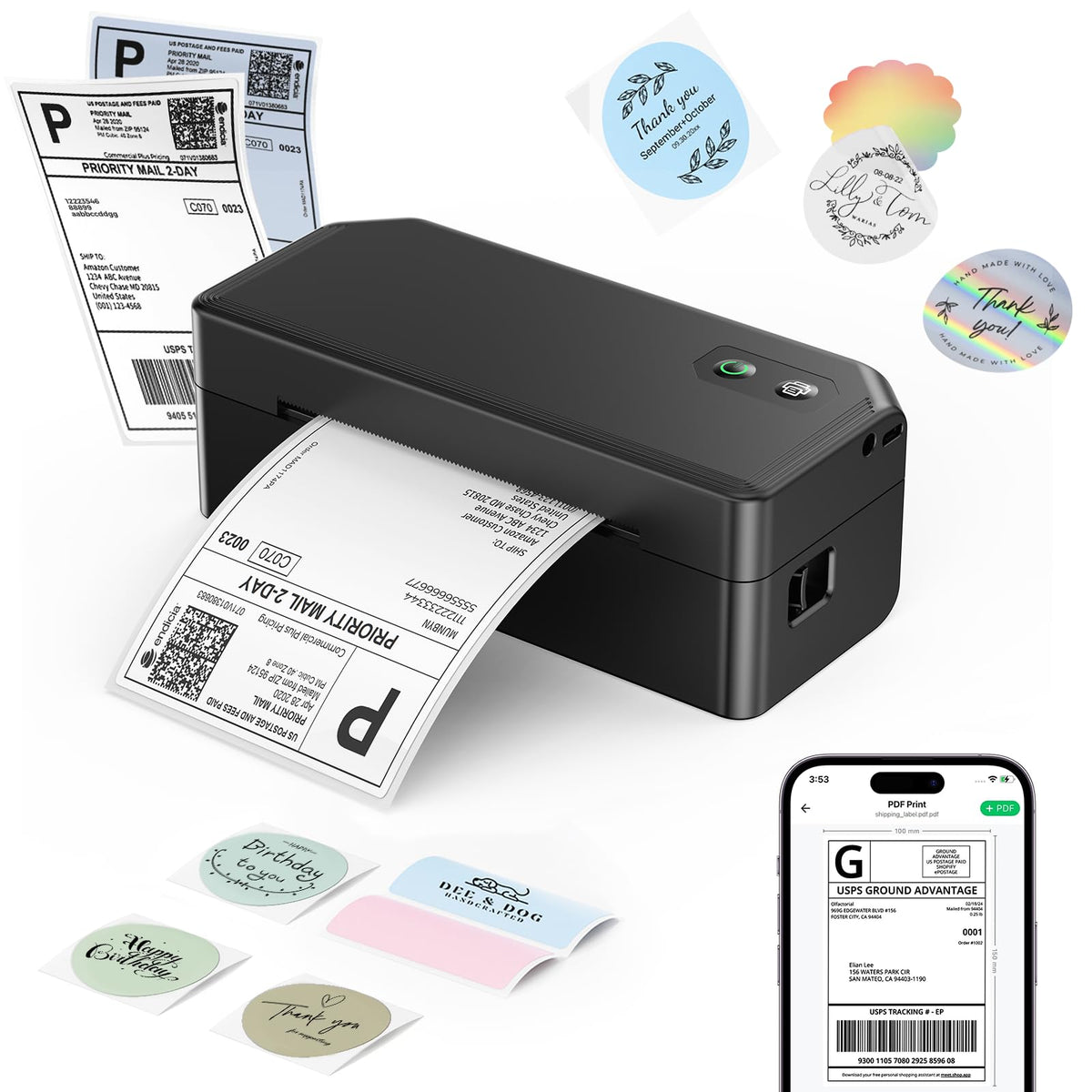 Bluetooth Thermal Label Printer U67751