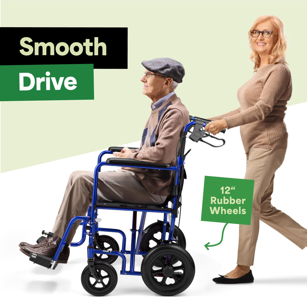 Lightweight Folding Wheelchair with Hand Brakes L5473