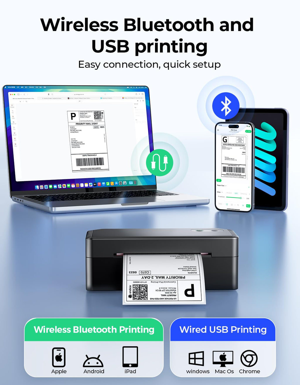 Bluetooth Thermal Label Printer U67751