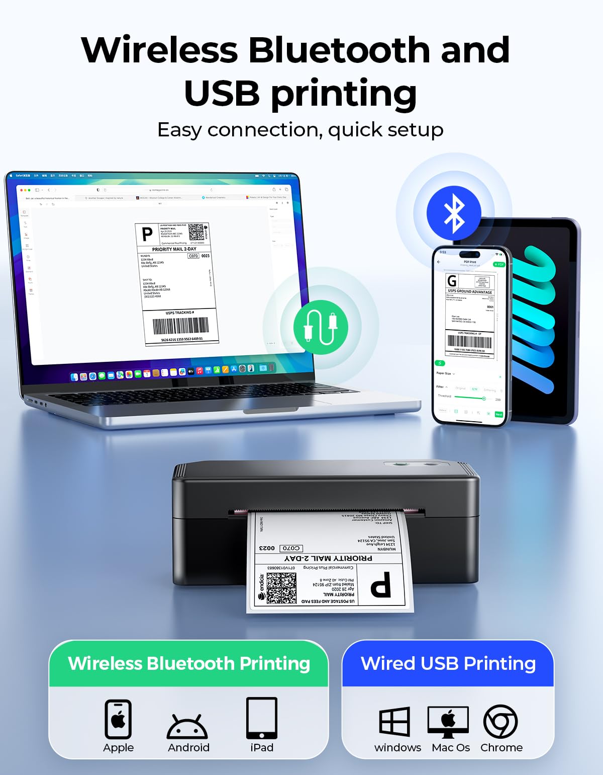 Bluetooth Thermal Label Printer U67751