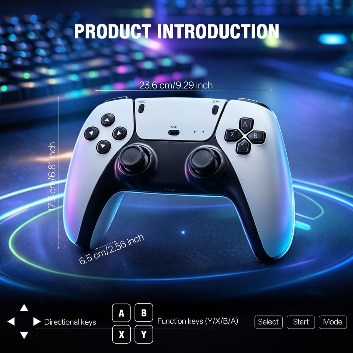 Wireless Retro Game Console with 4K Output and 2.4G Controllers 128GB V4139
