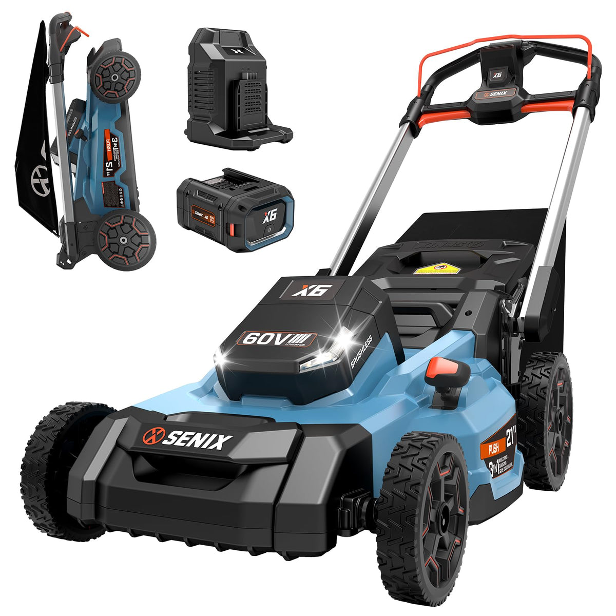 60 Volt Max 21-Inch Cordless Push Lawn Mower O3900