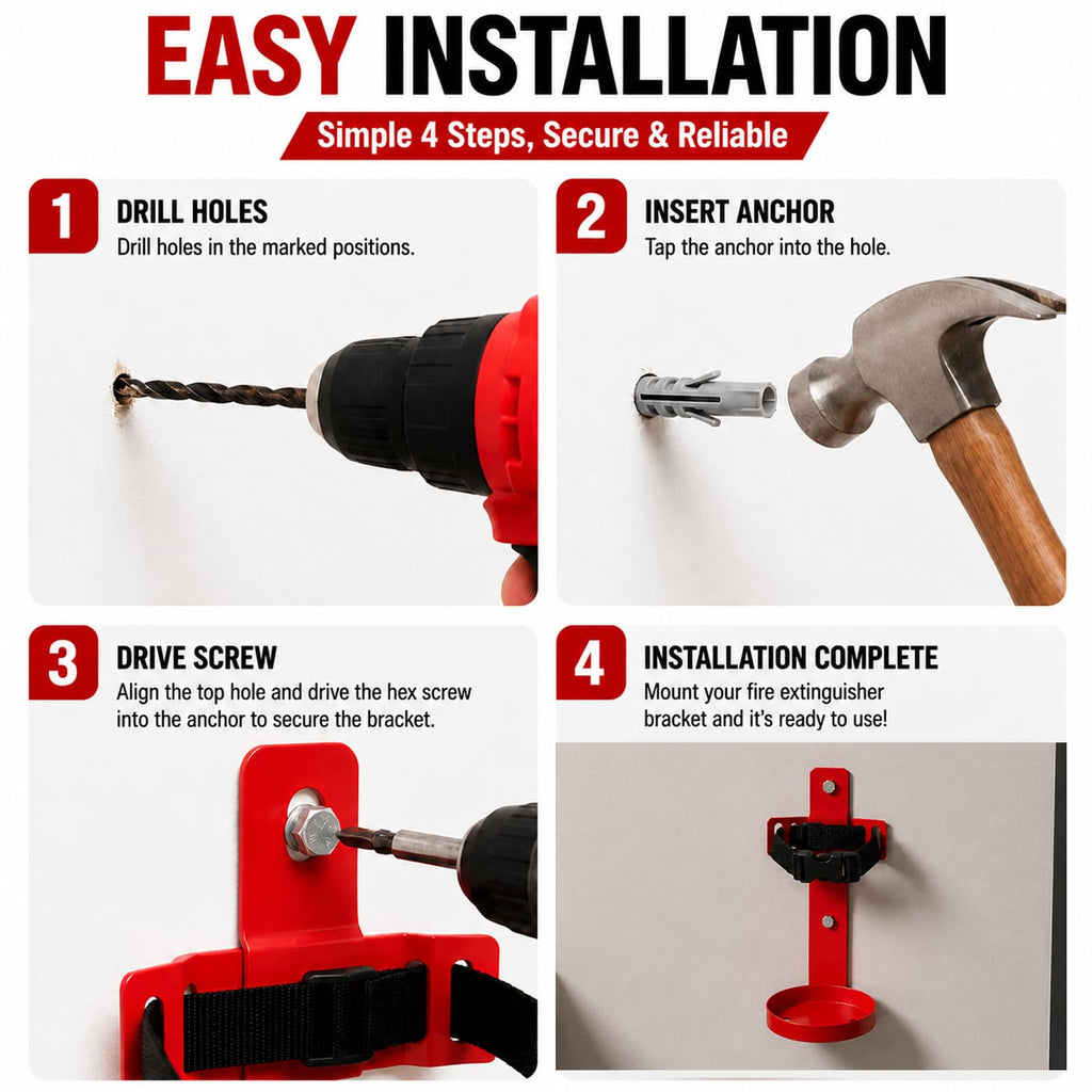 Fire Extinguisher Wall Mount Bracket 2.5 lb 1 Pack O35904
