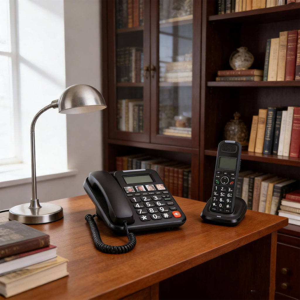Expandable Corded/Cordless Phone System with Big Buttons X701
