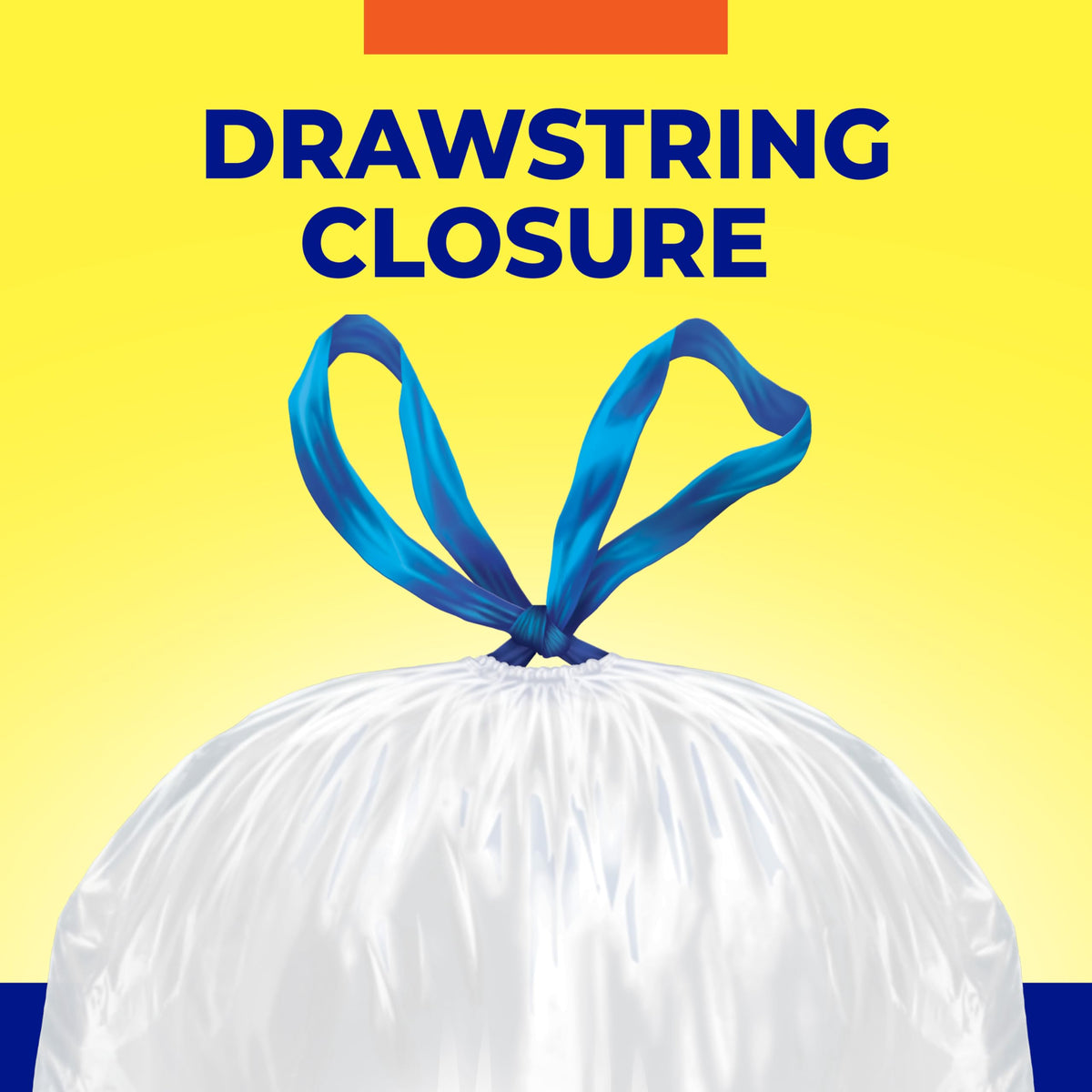 13 Gallon White Unscented Trash Bags 45ct K44175
