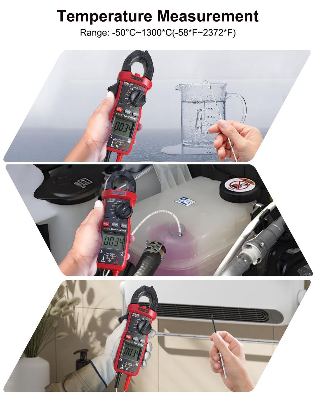 Digital Clamp Meter TRMS 6000 Counts C745301