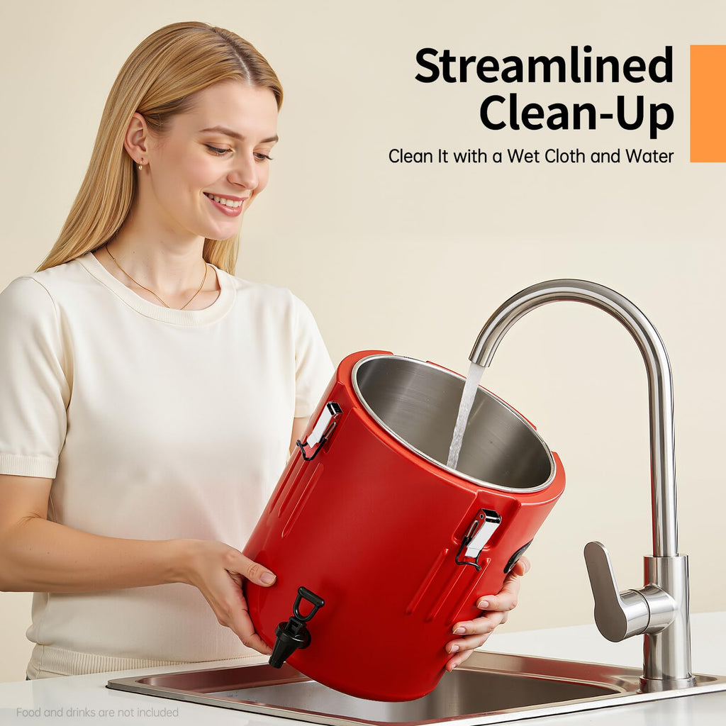 40L Stainless Steel Insulated Drink Dispenser with Faucet A62355