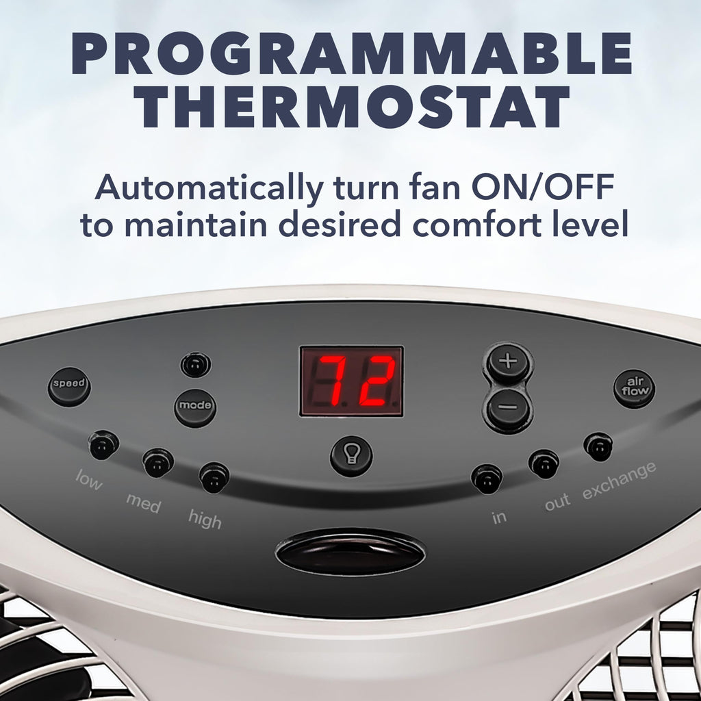 Window Fan with Reversible Airflow Blades, 3-Speed L5187