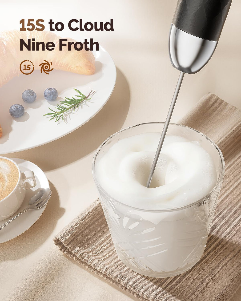 Rechargeable Milk Frother Z876