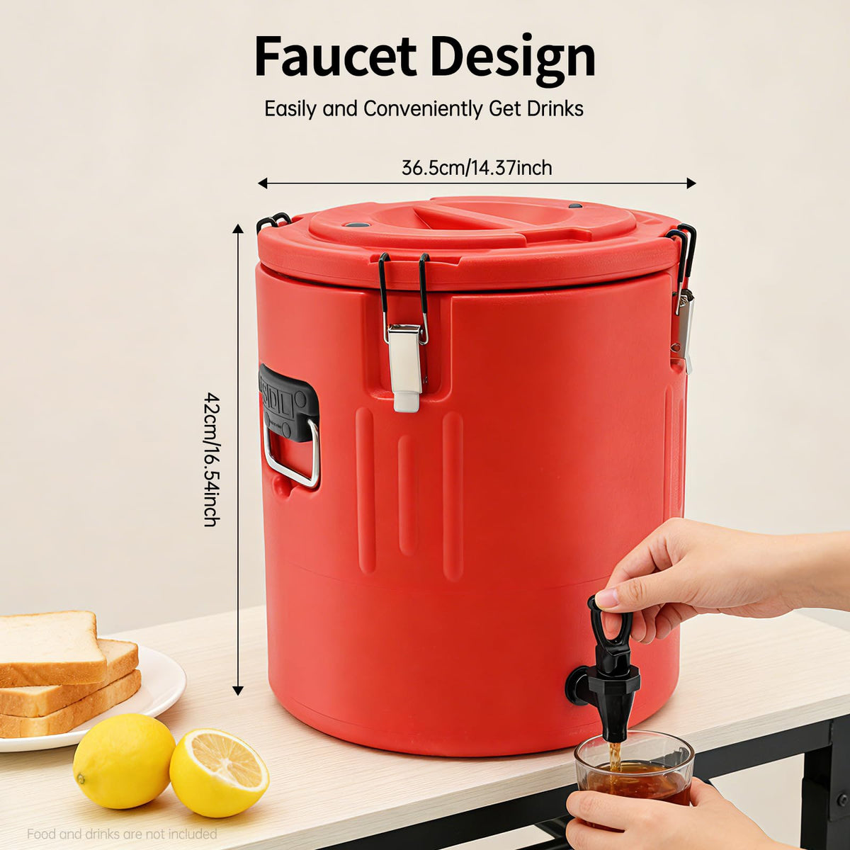 40L Stainless Steel Insulated Drink Dispenser with Faucet A62355