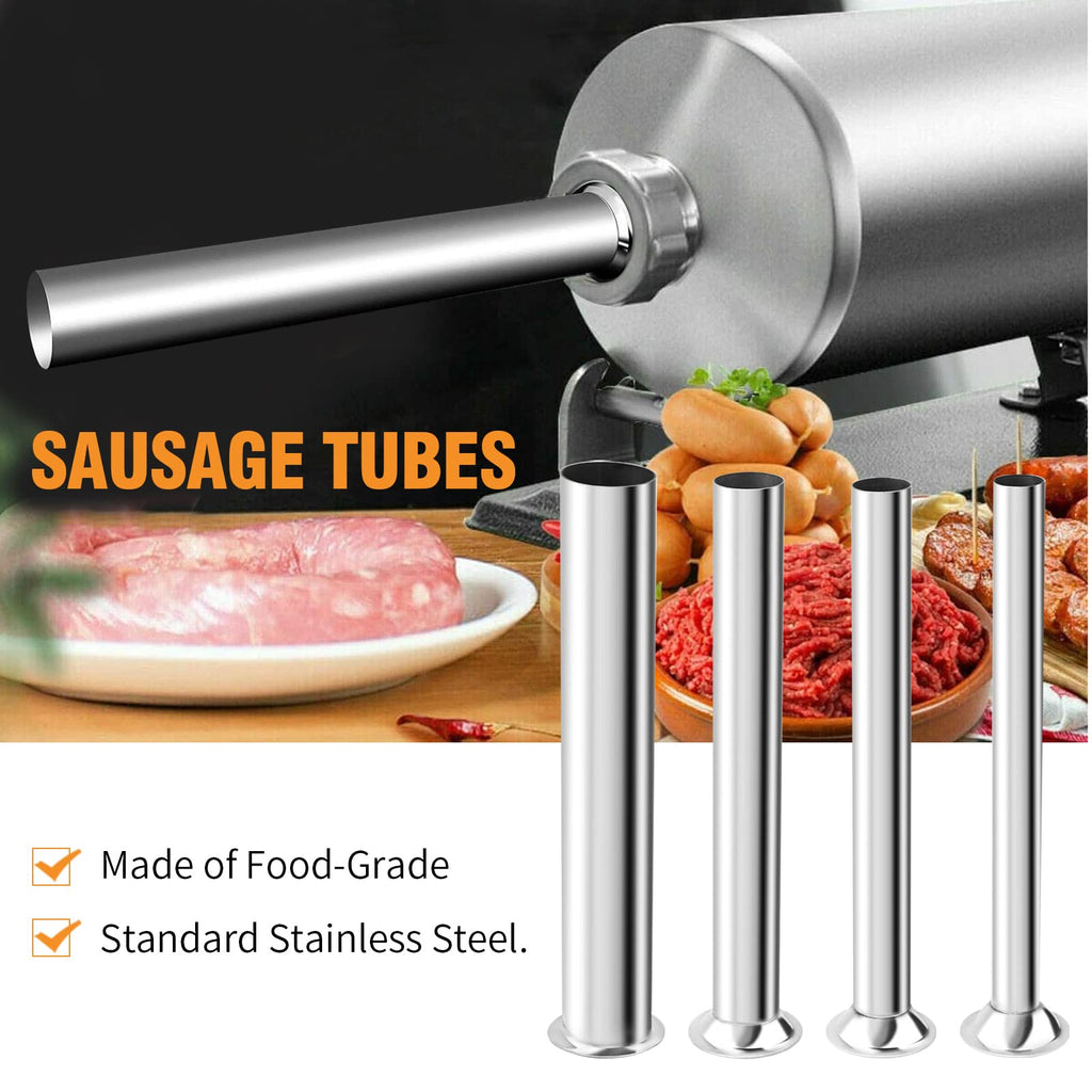 Stainless Steel Sausage Stuffer with 4 Nozzles W963