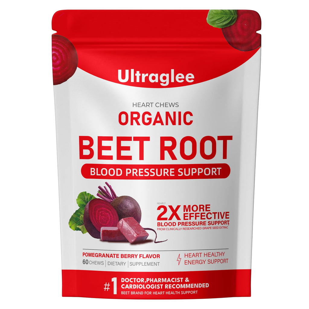 Beet Root Chewable Nitric Oxide Support Soft Chews 60 Pomegranate Berry Flavor D688