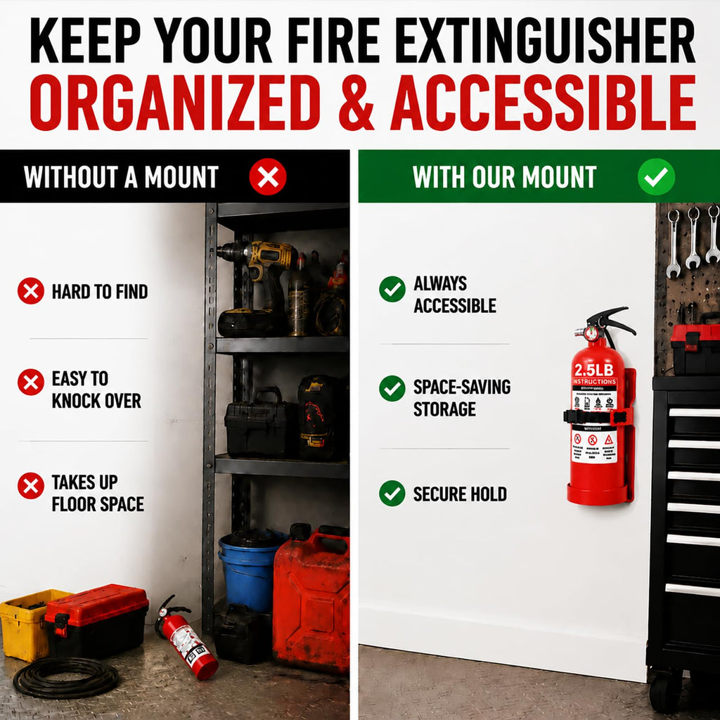 Fire Extinguisher Wall Mount Bracket 2.5 lb 1 Pack O35904