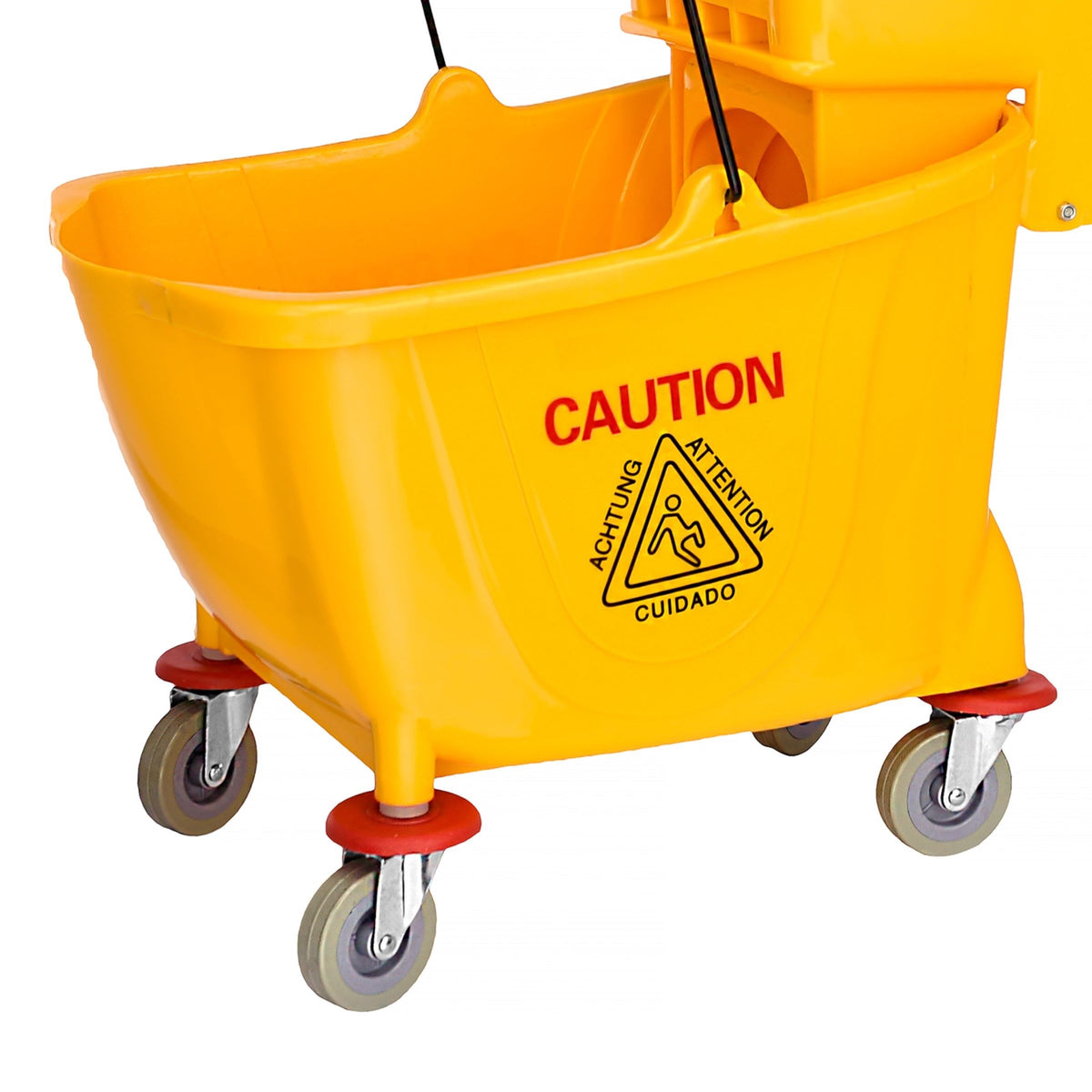 35 qt. Yellow Mop Bucket on Wheels D47573
