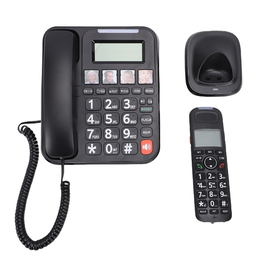 Expandable Corded/Cordless Phone System with Big Buttons X701
