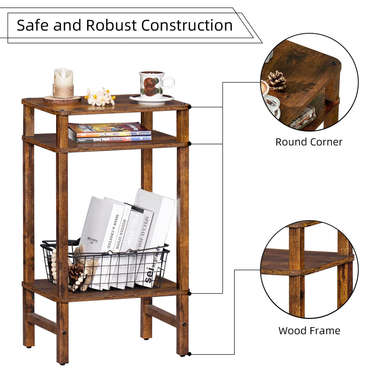 Brown Industrial End Tables L519733