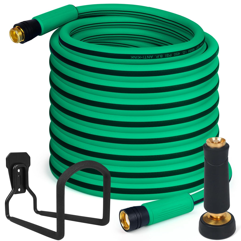 Heavy Duty 5/8 in x 100 FT Hybrid Rubber Garden Hose Z7674