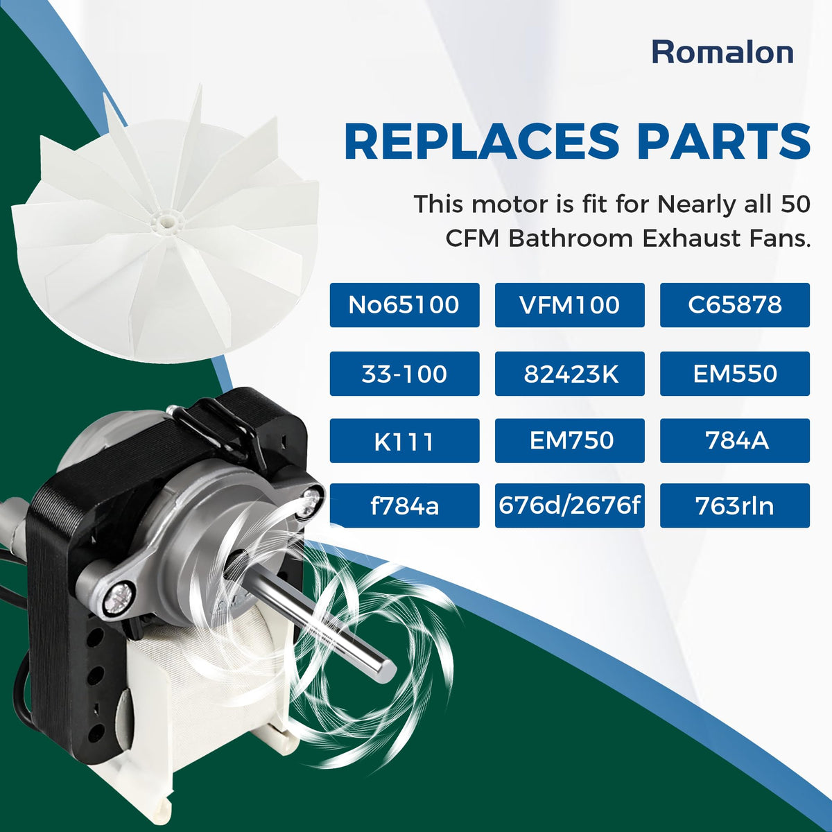 Bathroom Fan Motor Replacement Kit Q38797
