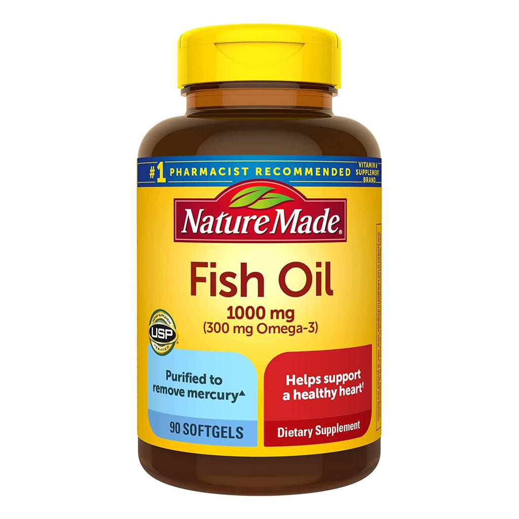 Fish Oil 1000 mg Omega 3 90 Softgels Q5889
