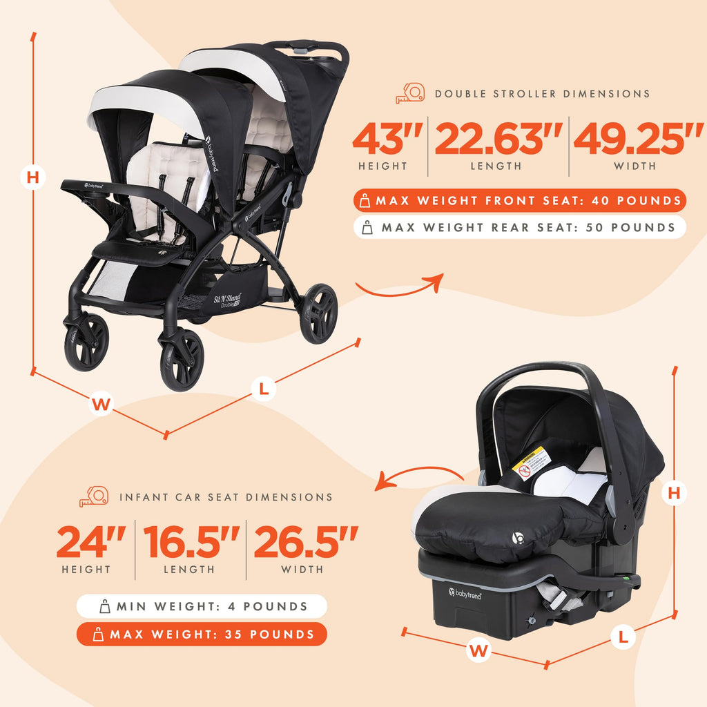 Double Stroller & Car Seat O445747