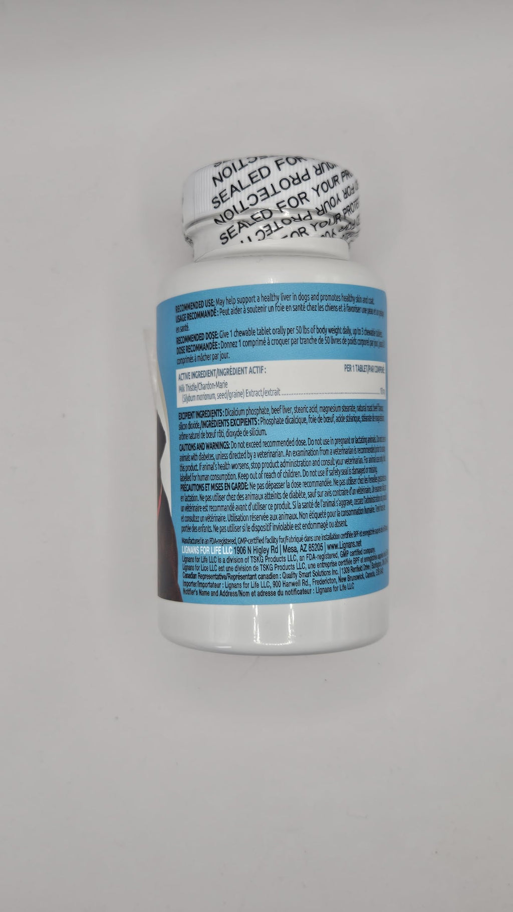 Milk Thistle Liver Support 60 Beef Chewable Tablets Z3611