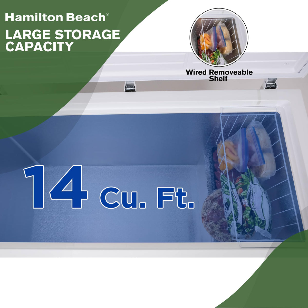 White 14 cu ft Chest Freezer F959345