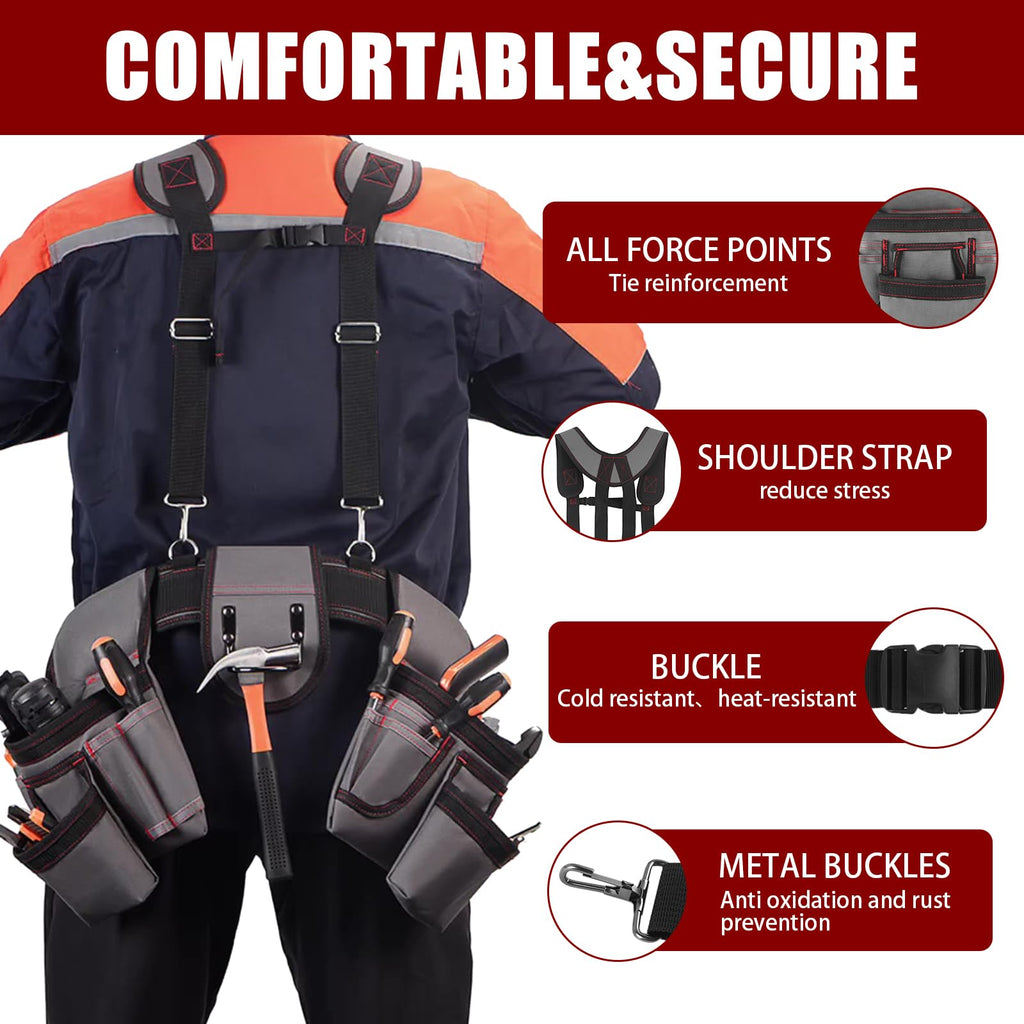 Heavy Duty 22 Pockets Adjustable Tool Belt J6514