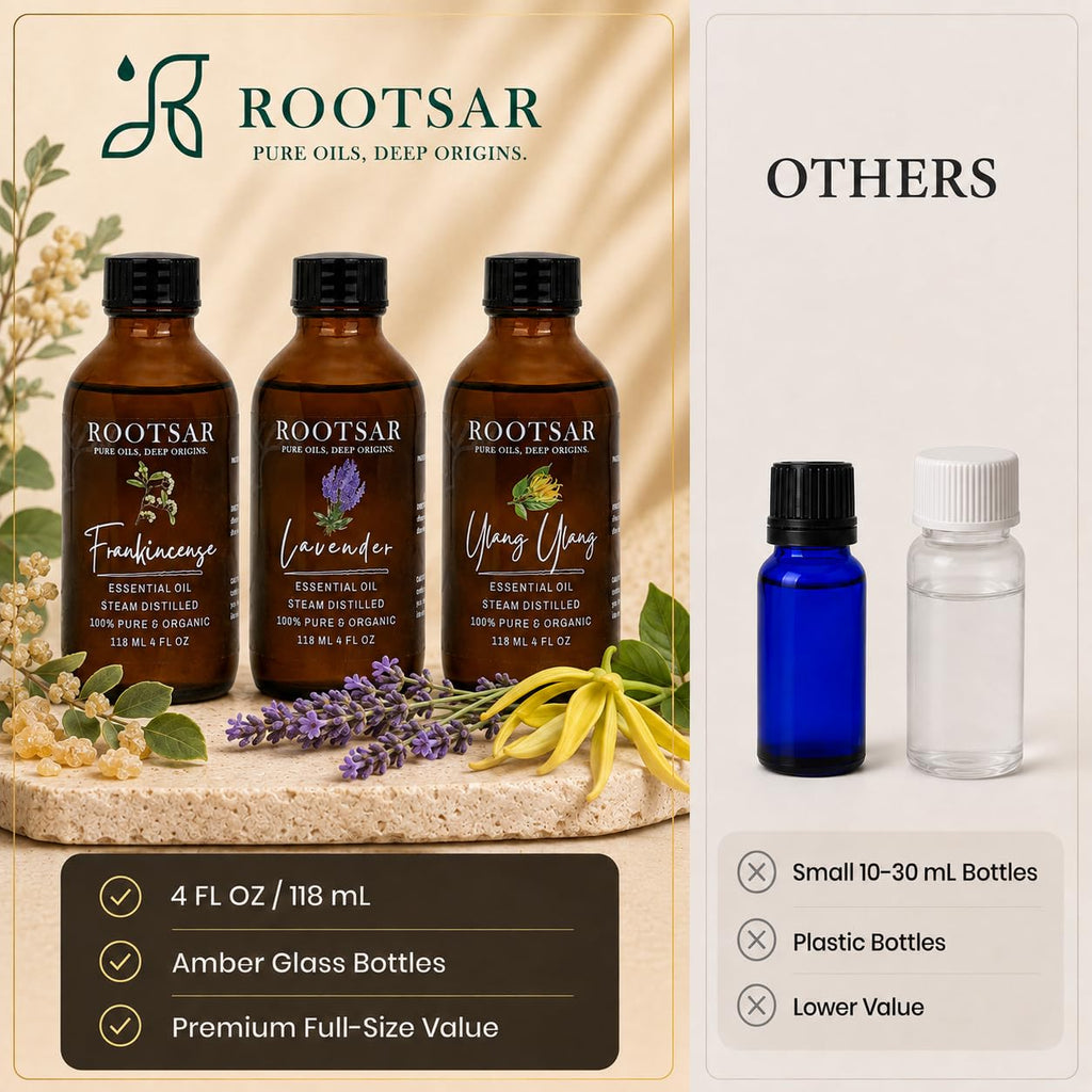 3 Pack Lavender Ylang Ylang Frankincense Essential Oils 4 Fl Oz F213