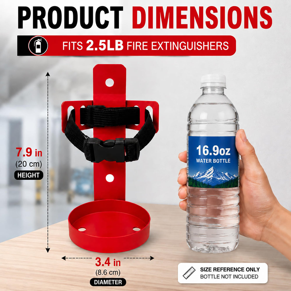 Fire Extinguisher Wall Mount Bracket 2.5 lb 1 Pack O35904