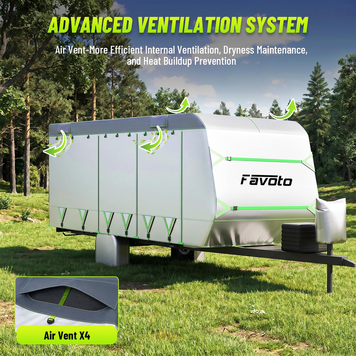 22-24 ft Travel Trailer Cover U468