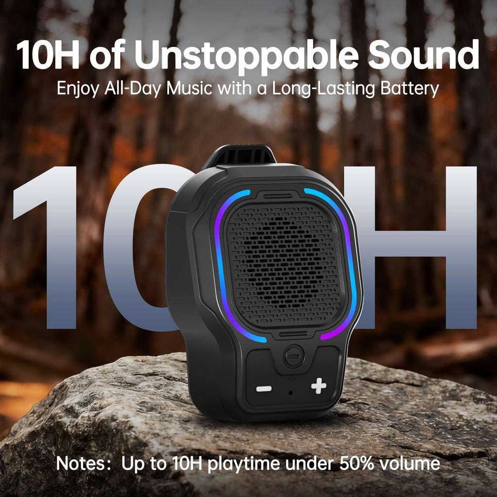 Black Magnetic Clip-on Portable Bluetooth Speaker P575