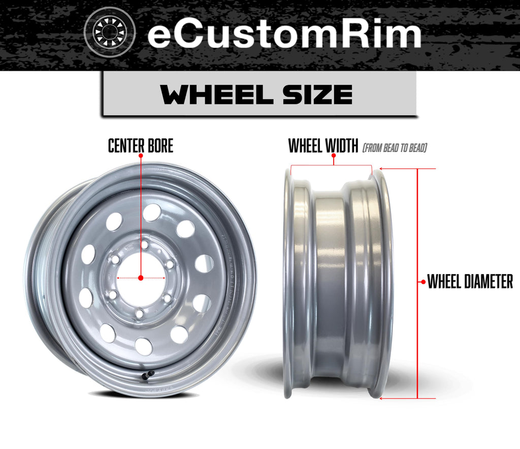 2-Pack Trailer Tire Rim Assembly 4.80-12 5 Lug Black V832