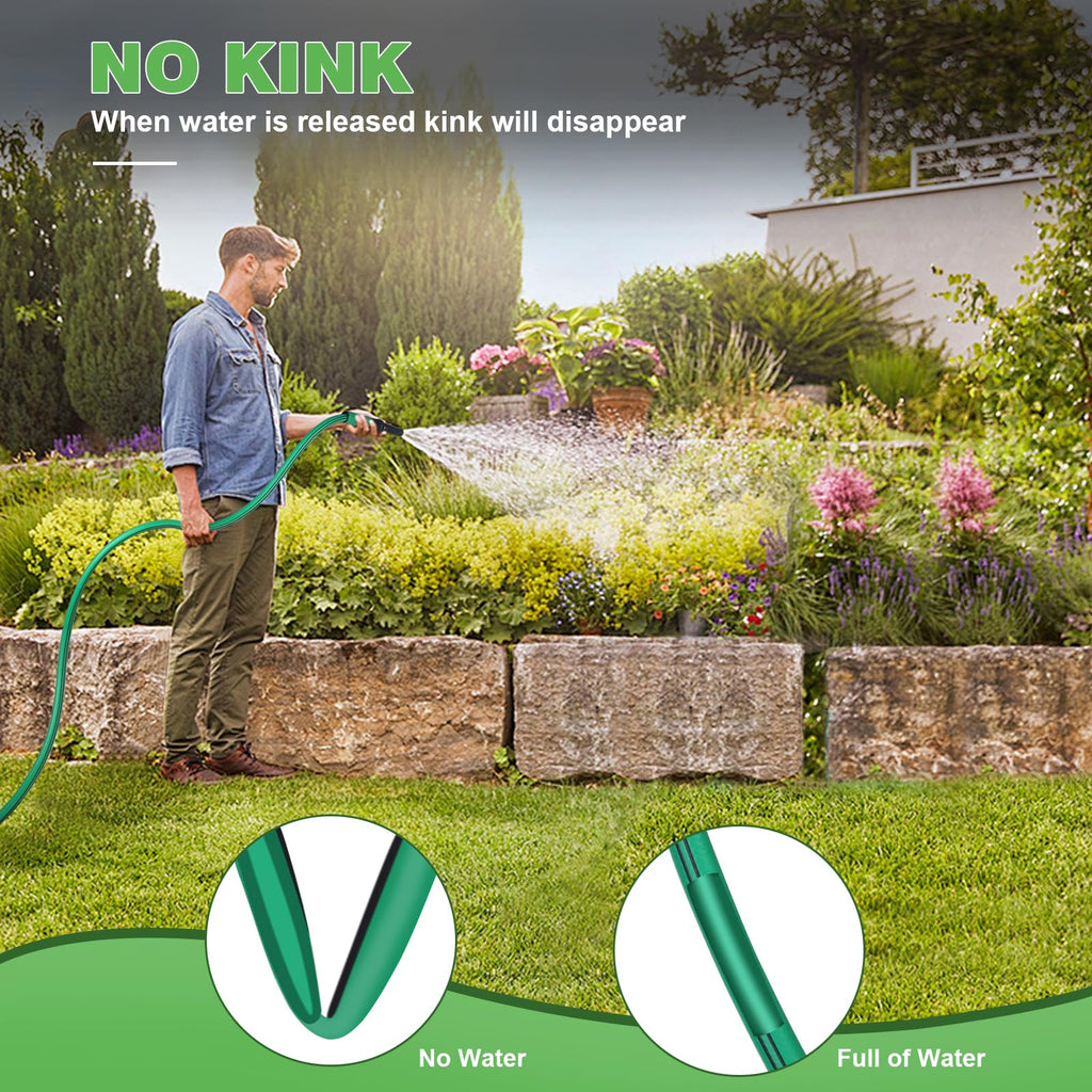 Heavy Duty 5/8 in x 100 FT Hybrid Rubber Garden Hose Z7674