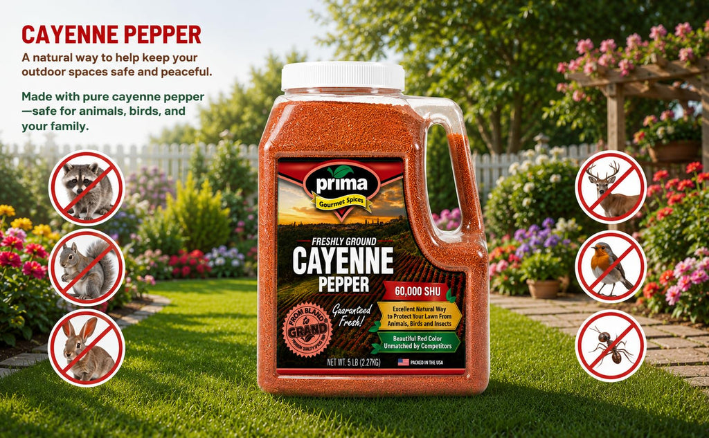 Cayenne Pepper Powder 5 LBS Bulk Kitchen Jug 60,000 SHU Extra Hot All Natural Gluten Free Red Ground Pepper K20177