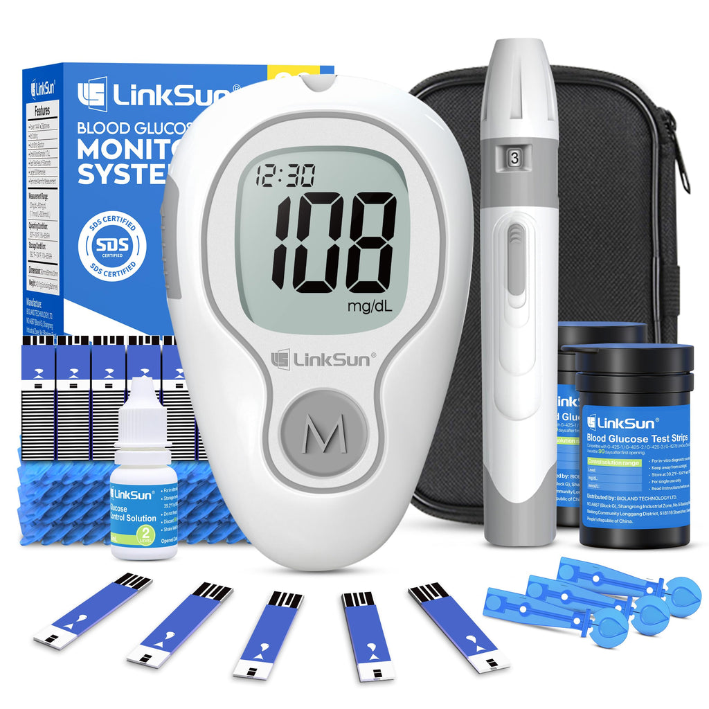 Glucose Monitor Kit, 100 Strips & Lancets S62545