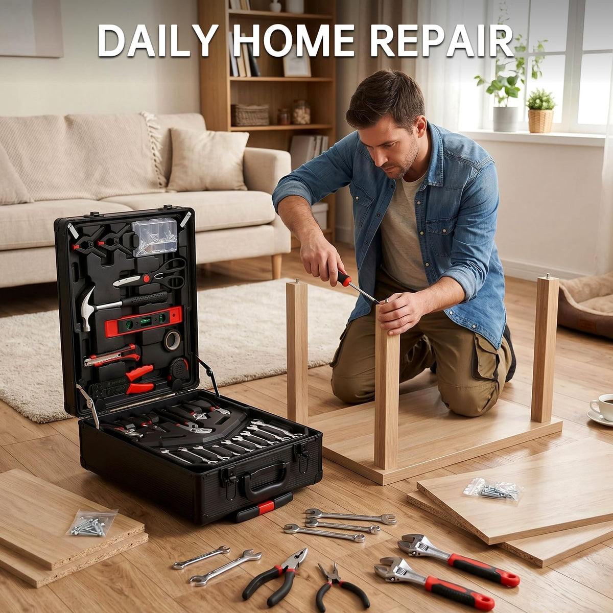 799-Piece Mechanic Tool Set with Rolling Tool Box B3934